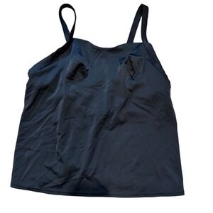 Lands' End Black Tankini Top – Size 16A – Top Only